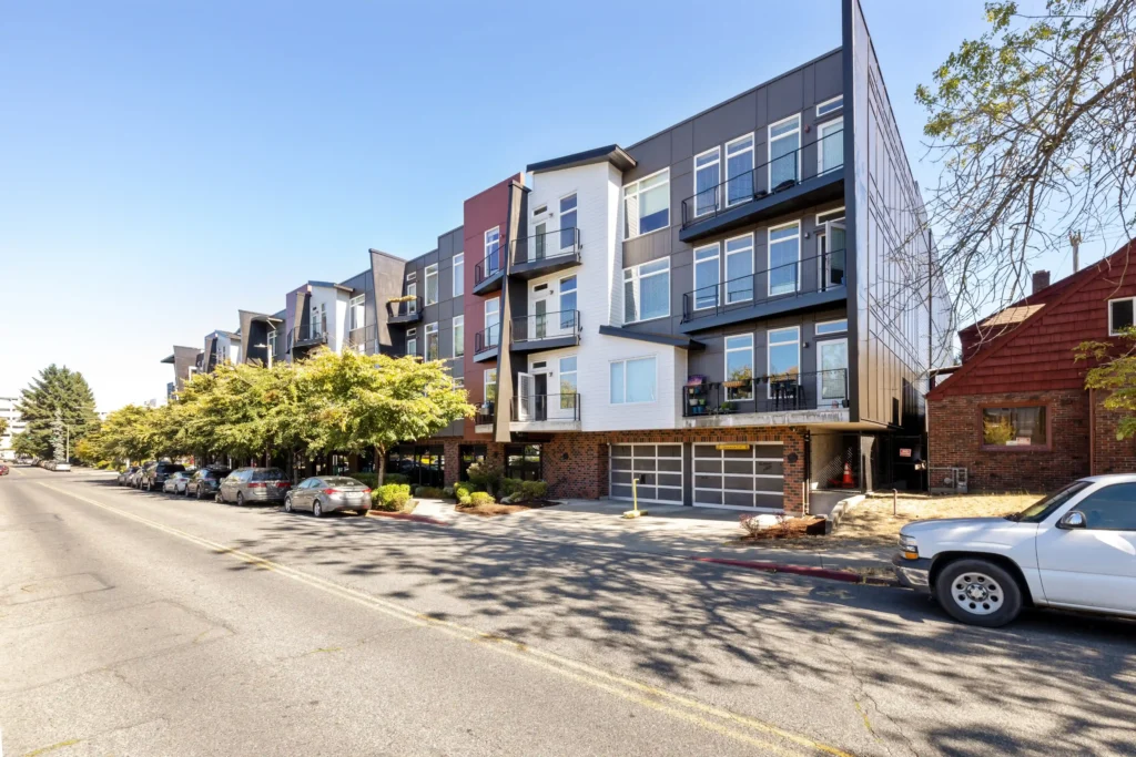 Building exterior from street level